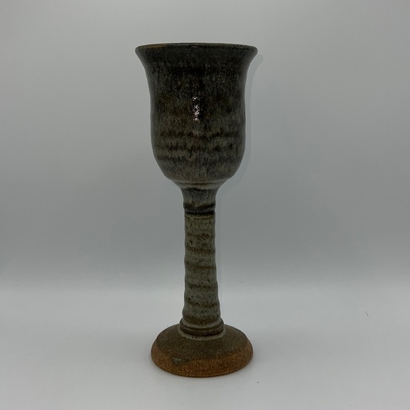 CHRISTOPHER ROBIN STONEWEAR TALL CERAMIC GOBLET - Picture 1 of 9
